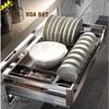 Khay kệ chén đĩa inox hộp