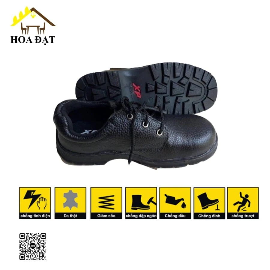 Giày ABC - XP đỏ mũi sắt chống đinh - Đồ bảo hộ lao động
