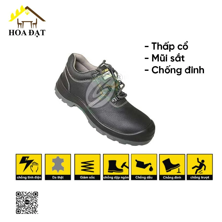 Giày Jogger thấp cổ mũi sắt chống đinh - Đồ bảo hộ lao động