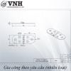 Bản lề lá bán nguyệt sắt sơn đen Vinahardware 1260.1.01006