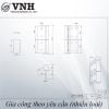 Bản lề cối xoay Vinahardware kích thước 100x27mm-H0567B