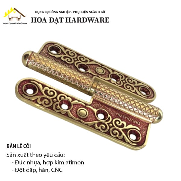 Bản lề cối đồng thau