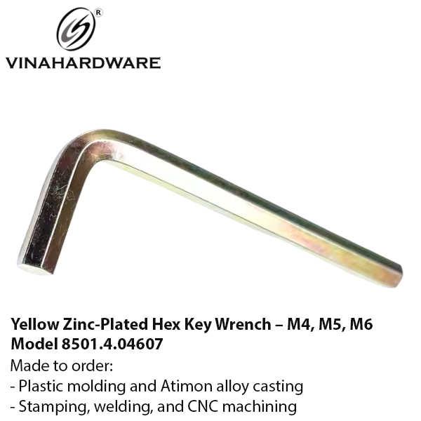 Khóa lục giác M4, M5, M6 bảy màu 8501.4.04607