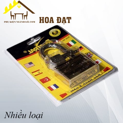 Khóa cửa móc treo Rustral 40mm càng ngắn chìa vuông -40mm-trắng SP001212-SP001212