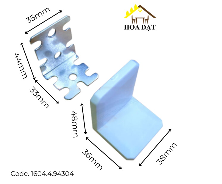 Pat ( Bas) ke vuông lớn Vinahardware có nắp đậy màu trắng, xám BV859430Z3-BV859430Z3