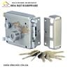Khóa cổng inox chốt móc chống cạy – Vinahardware mã 1512.2.09013