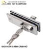 Khóa cửa kính inox 304 - Mã 1512.2.09003