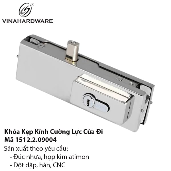Khóa Kẹp Cửa Kính Cường Lực – Mã 1512.2.09004