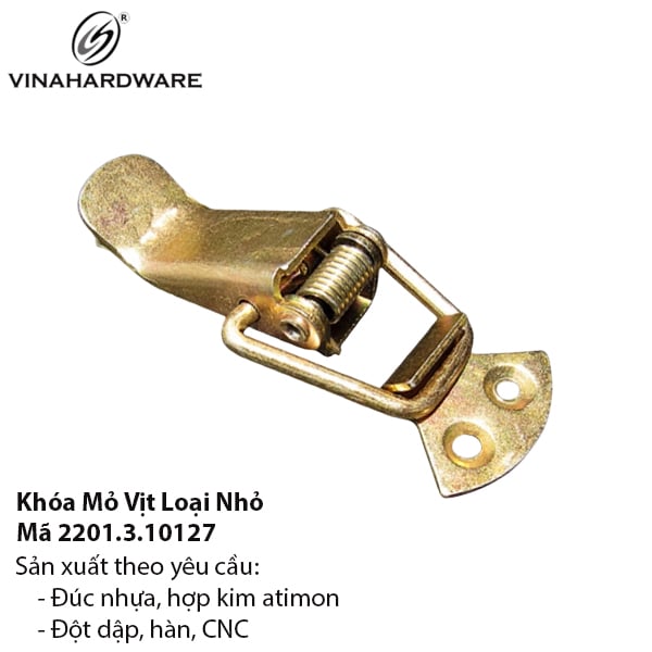 Khóa Mỏ Vịt Mini – Mã 2201.3.10127 – Dài 43mm – Xi Mạ Bảy Màu