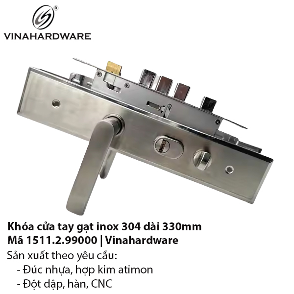 Khóa tay gạt inox 304 – Mã 1511.2.99000 Vinahardware