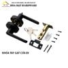 Bộ khóa tay gạt tròn, màu đen Vinahardware - KT1116B
