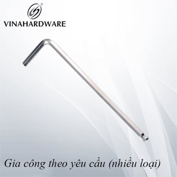 Khóa lục giác đầu bi nikel Vinahardware loại M4x110 HK1020N-HK1020N