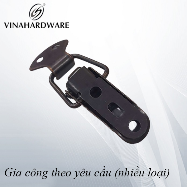 Khóa mỏ vịt nhỏ Vinahardware, màu đen 38x30mm VNH TL1010B-TL1010B