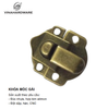 Khóa móc gài then cửa bàn cờ cổ Vinahardware, màu vàng, trắng KT044-KT044