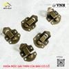 Khóa móc gài then cửa bàn cờ cổ Vinahardware, màu vàng, trắng KT044-KT044