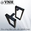 Khung chân bàn sắt Vinahardware sơn đen chữ nhật đầu nối chữ T - 2302.1.7048