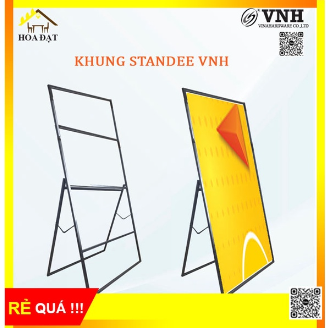 Khung standee 900x1950mm, sơn đen mờ Vinahardware- VNH9001950