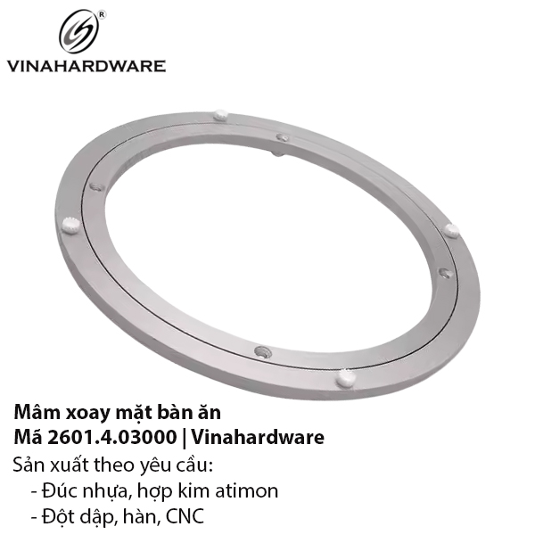 Mâm Xoay Bàn Ăn Hợp Kim Nhôm – Mã 2601.4.03000