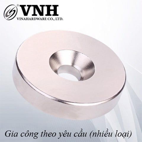 Nam châm trắng có lỗ Vinahardware - MAG410Z