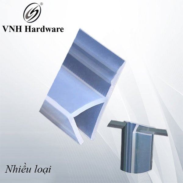 Ron (gioăng) F Vinahardware loại 8mm nẹp cho cửa kính nhà tắm VNH65302-VNH65302