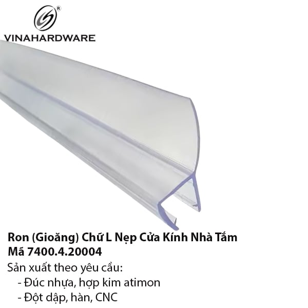 Ron L Nhựa Dẻo Nẹp Cửa Kính – Mã 7400.4.2000