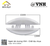 Mộng ngàm âm dương, nhựa trắng - Tắc kê liên kết nhựa Vinahardware sản xuất - VNH002T