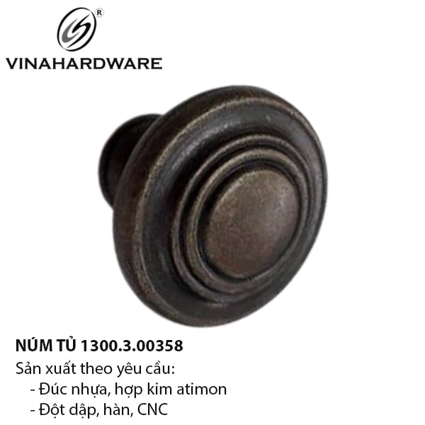 Núm Tay Nắm Tủ 1300.3.00358