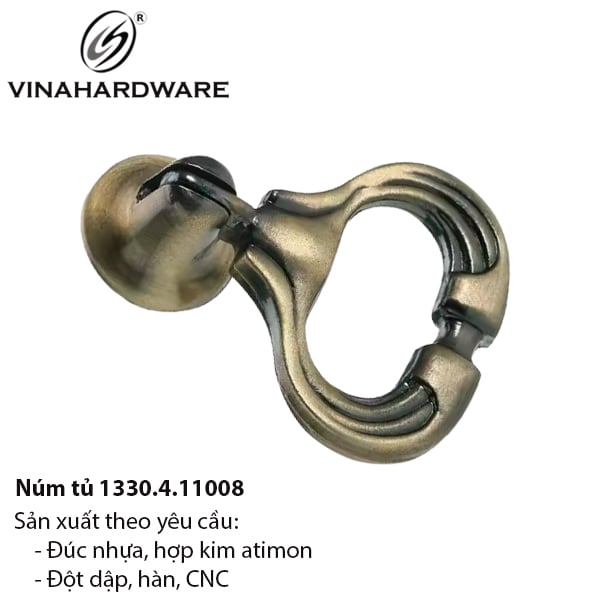 Tay nắm khoen bầu Vinahardware 1330.4.11008