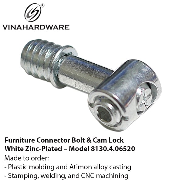 Ốc liên kết mạ trắng – 8130.4.06520