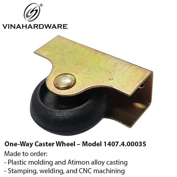 Bánh xe một chiều cho ngăn kéo, cửa lùa – Mã 1407.4.00035