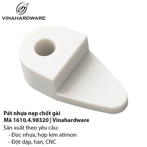 Pát Gài Nhựa Cho Vách Kính - Mã 1610.4.98320