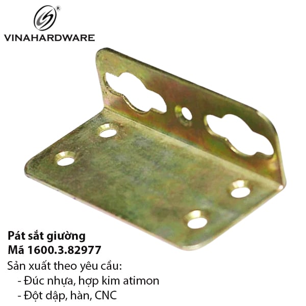 Pát sắt giường mạ kẽm - Mã 1600.3.82977