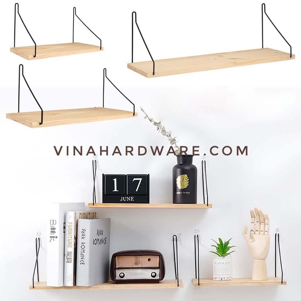 Pat( bas) sắt móc cho kệ treo tường Vinahardware, sơn trắng tĩnh điện