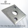 Pat sắt vuông 3 lỗ Vinahardware kích thước 30x30x3mm 1608.1.00104