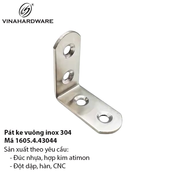 Pát Góc Vuông Inox - Mã 1605.4.43044