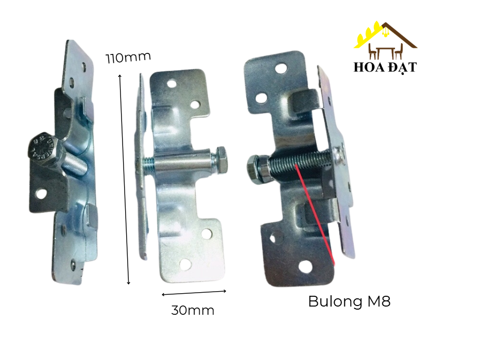 Pat ( bas) giường Vinahardware kích thước 11x3mm, trắng kẽm - BB1103