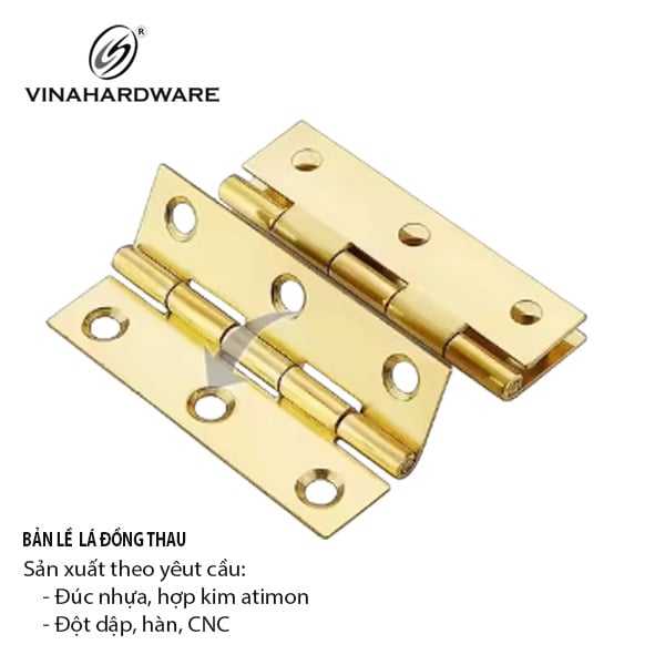 Bản lề lá đồng thau Vinahardware