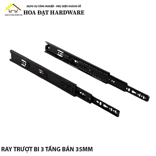 Ray bi 3 tầng bản 35 màu đen