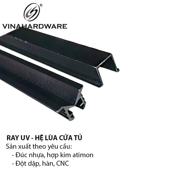 Ray nhôm cửa lùa UV Vinahardware màu nâu loại dày