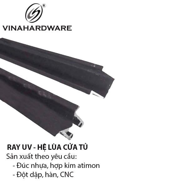 Ray nhôm cửa lùa UV màu nâu 1170.4.30028