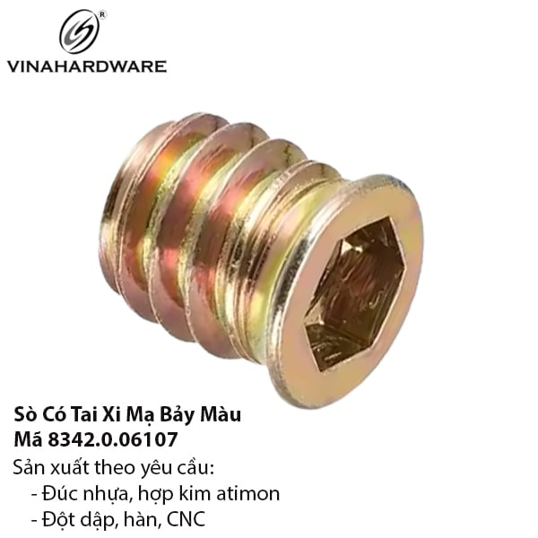 Sò Có Tai Xi Mạ Bảy Màu – Mã 8342.0.06107