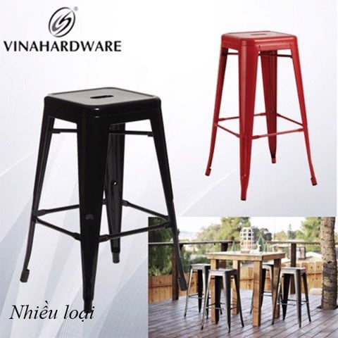 Ghế Tolix bar không tựa (nhiều loại)