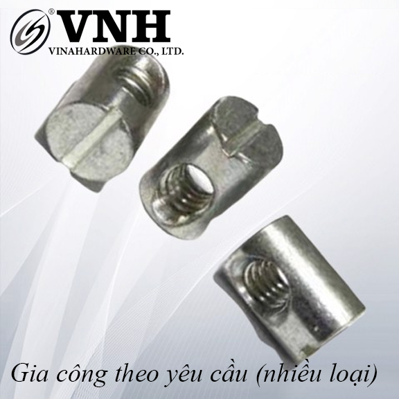Tán ngang Vinahardware loại M6x13mm, lệch tâm (9.5x7.5) CRS613DY-CRS613DY