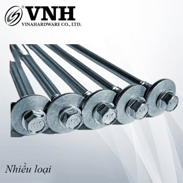 Bộ bulong kèm long đền và tán Vinahardware - VNH10250