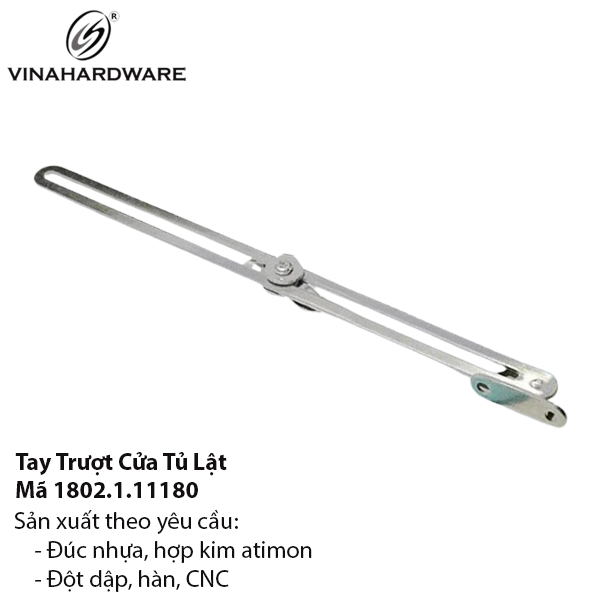 Tay nâng cánh tủ inox Vinahardware, 2x300mm, VNH LD9389-LD9389