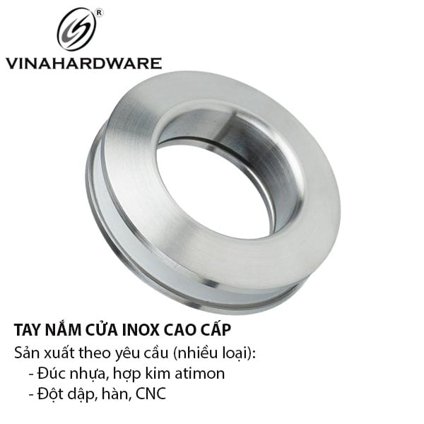 Tay nắm âm cửa kính inox Vinahardware