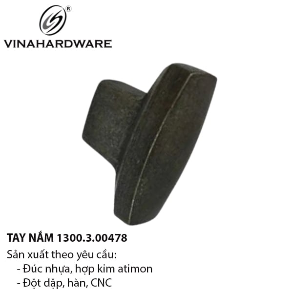 Tay nắm chữ T Vinahardware, chất liệu atimon
