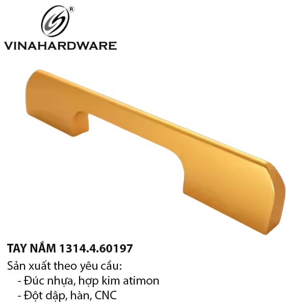 Tay nắm nhôm nặng Vinahardware, màu vàng Gold - HD0401G160