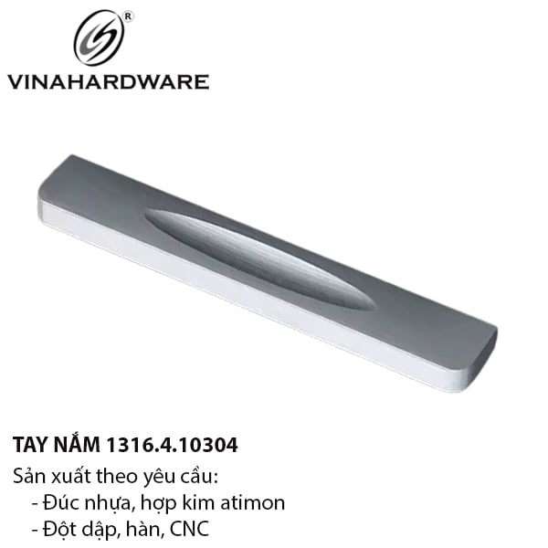 Tay nắm hợp kim nhôm tâm lỗ 160mm Vinahardware 1316.4.10304