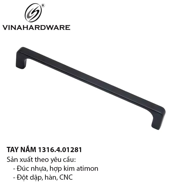 Tay nắm hợp kim màu đen